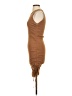 Lioness Solid Brown Cocktail Dress Size S - photo 5