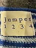 Jumper 100% Cashmere Stripes Blue Cashmere Pullover Sweater Size 3 - photo 7