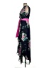 Eliza J 100% Polyester Floral Black Cocktail Dress Size 8 - photo 5