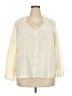 ABLE 100% Cotton Ivory 3/4 Sleeve Blouse Size 2X - photo 1