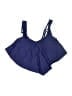 Summer Mae Solid Blue Swimsuit Top Size Sm Maternity - photo 1