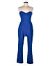 Express Color Block Blue Jumpsuit Size 8 - photo 1
