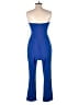 Express Color Block Blue Jumpsuit Size 8 - photo 2