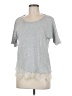 J.Crew 100% Cotton Gray Short Sleeve Top Size M - photo 1