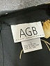 AGB 100% Polyester Print Black Formal Skirt Size L - photo 4