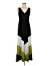 Sandra Darren Color Block Black Casual Dress Size 8 - photo 1