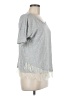 J.Crew 100% Cotton Gray Short Sleeve Top Size M - photo 4