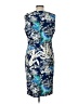 J. McLaughlin Print Blue Cocktail Dress Size 12 - photo 2
