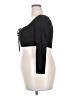 Unbranded 100% Polyester Black 3/4 Sleeve Top Size 24 - photo 5
