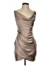 Mable 100% Polyester Metallic Tan Cocktail Dress Size S - photo 1