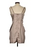 Mable 100% Polyester Metallic Tan Cocktail Dress Size S - photo 2