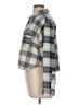 American Eagle Outfitters 100% Cotton Plaid Silver Long Sleeve Button-Down Shirt Size M - photo 5
