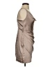 Mable 100% Polyester Metallic Tan Cocktail Dress Size S - photo 4