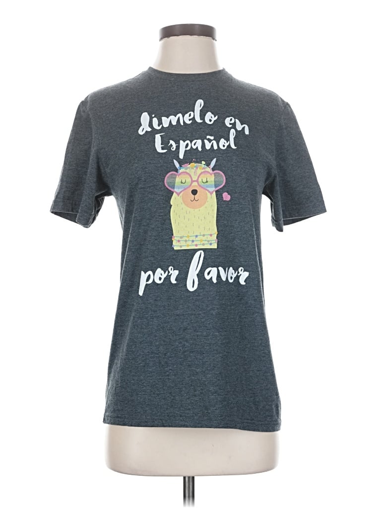 Pre-owned Gildan Short Sleeve T-shirt In Gray