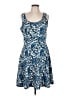 MICHAEL Michael Kors Paisley Blue Casual Dress Size 12 - photo 1