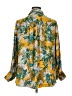 Jessica Simpson 100% Polyester Floral Yellow 3/4 Sleeve Blouse Size 1X - photo 2
