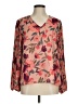 On Twelfth 100% Polyester Pink Long Sleeve Blouse Size M - photo 1