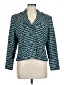 Carlisle 100% Acetate Houndstooth Teal Blazer Size 12 - photo 1