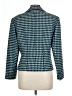 Carlisle 100% Acetate Houndstooth Teal Blazer Size 12 - photo 2