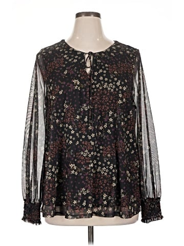 Hiatus Long Sleeve Blouse (view 1)