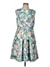 Vince Camuto Floral Blue Cocktail Dress Size 12 - photo 1