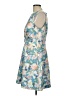Vince Camuto Floral Blue Cocktail Dress Size 12 - photo 5