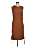 BTFBM Solid Brown Casual Dress Size M - photo 1