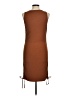 BTFBM Solid Brown Casual Dress Size M - photo 2