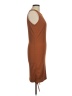 BTFBM Solid Brown Casual Dress Size M - photo 4