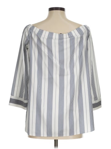 Lafayette 148 New York 3/4 Sleeve Blouse (view 2)