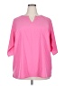 Assorted Brands Pink 3/4 Sleeve Blouse Size 2X - photo 1