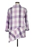 Westbound Checkered-gingham Purple 3/4 Sleeve Button-Down Shirt Size XL - photo 2