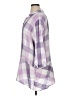 Westbound Checkered-gingham Purple 3/4 Sleeve Button-Down Shirt Size XL - photo 5