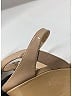 Prada Tan Patent leather ankle strap Wedges Size EU 38 - photo 8