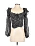 ASTR The Label 100% Polyester Polka Dots Black 3/4 Sleeve Blouse Size S - photo 1