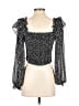 ASTR The Label 100% Polyester Polka Dots Black 3/4 Sleeve Blouse Size S - photo 2
