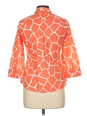 Foxcroft 3/4 Sleeve Button-Down Shirt (view 2)
