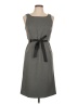 Studio 1 100% Polyester Solid Gray Casual Dress Size 6 - photo 1