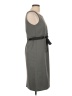 Studio 1 100% Polyester Solid Gray Casual Dress Size 6 - photo 4