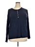 J.Crew Blue Long Sleeve Henley Size 2X - photo 1