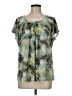 EMALINE Green Short Sleeve Blouse Size M - photo 1