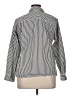 Sag Harbor Stripes Silver Black Long Sleeve Button-Down Shirt Size 14 - photo 2