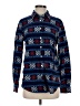 Lands' End 100% Cotton Blue Long Sleeve Button-Down Shirt Size S (tall) - photo 1