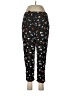 American Eagle Outfitters Floral Black Casual Pants Size M - photo 1