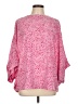 Caramela 100% Polyester Pink 3/4 Sleeve Blouse Size L - photo 1