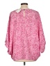 Caramela 100% Polyester Pink 3/4 Sleeve Blouse Size L - photo 2