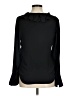 Ann Taylor 100% Polyester Black Long Sleeve Blouse Size M - photo 2
