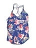 Pink Blush Floral Blue Swimsuit Top Size S (estimated) - photo 1