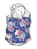 Pink Blush Floral Blue Swimsuit Top Size S (estimated) - photo 2