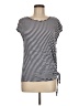 Max Edition Stripes Gray Short Sleeve Top Size M - photo 1